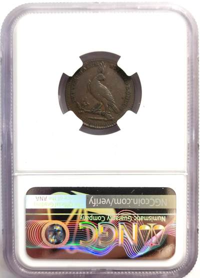 博洋堂世界钱币拍卖第162期（全场包邮） NGC XF45BN 英国1790年1/4便士康德代币，动物展览商吉尔伯特·皮德科克发行，用于宣传动物展览，正面大象是当时展览的明星动物之一