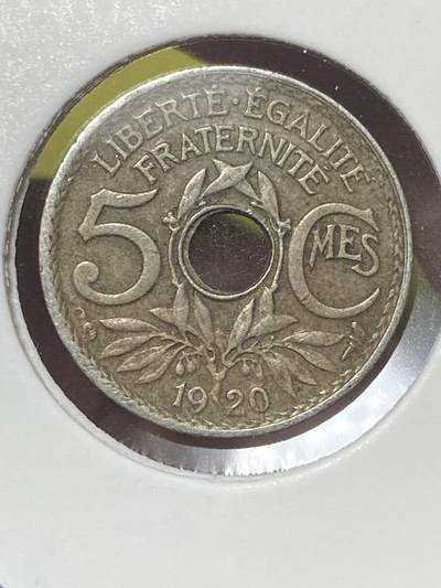 2026年第三十二场(总第二百零一场）外国精品纸夹币场(免佣金) - 特年–法兰西第三共和国1920年5生丁(第四版小尺寸版，首发年)