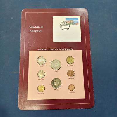 【全场包邮】纯粹捡漏拍506场-持续更新中 - 【富兰克林·世界各国硬币系列邮币卡】德意志联邦共和国