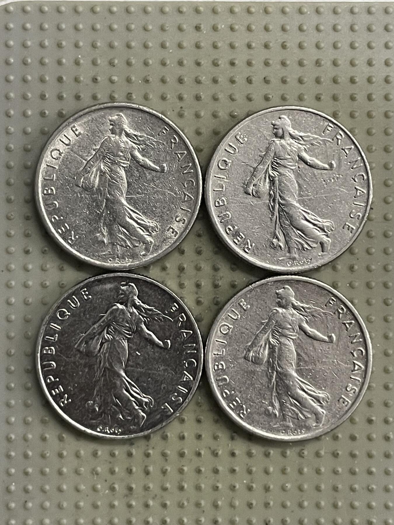 2026年第27场各国散币拍卖（总第177场） 法国1/2法郎4枚