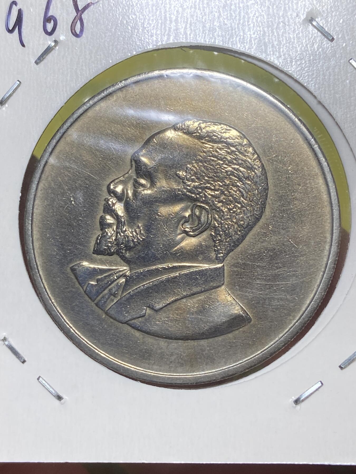 2026年第三十二场(总第二百零一场）外国精品纸夹币场(免佣金) 少见好品–肯尼亚🇰🇪1968年2先令(独立后第一套最大面值，无字版)