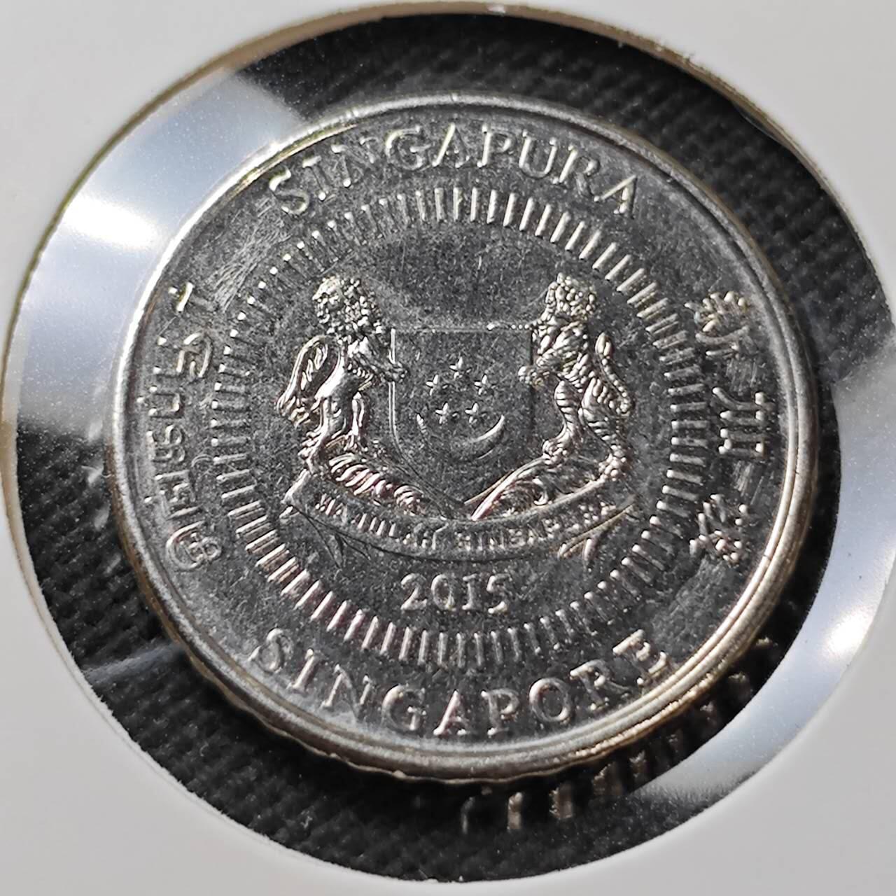 KK钱币收藏小铺  第396期  2月预留时间 周末发货  新加坡50分