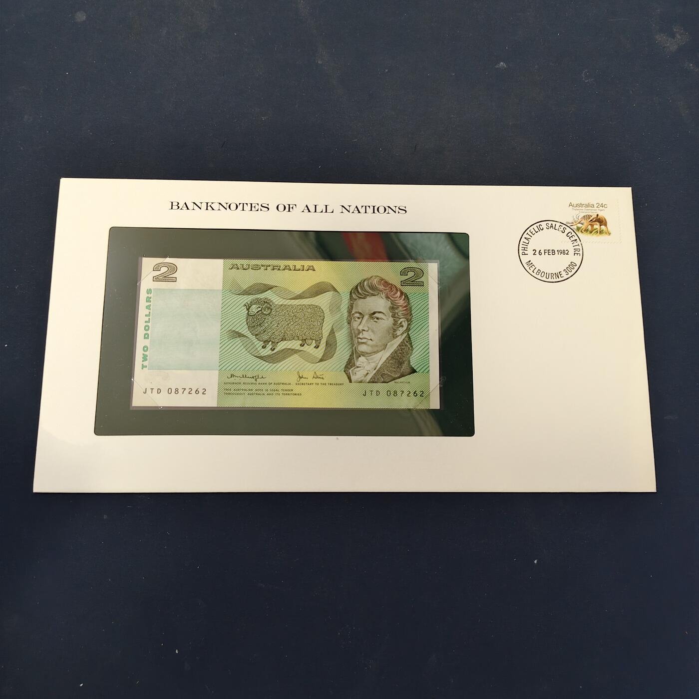 【全场包邮】纯粹捡漏拍506场-持续更新中 【富兰克林·世界各国纸钞系列邮币封】澳大利亚联邦