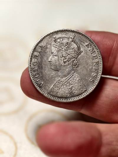 抚柳草堂-第十三期（贺新春首场）章牌钱币  奖章勋章限时免佣 满百包邮 放漏专场 - 1882英属印度1卢比银币 维多利亚女王版 重11.6g  早期小维整体状态很不错