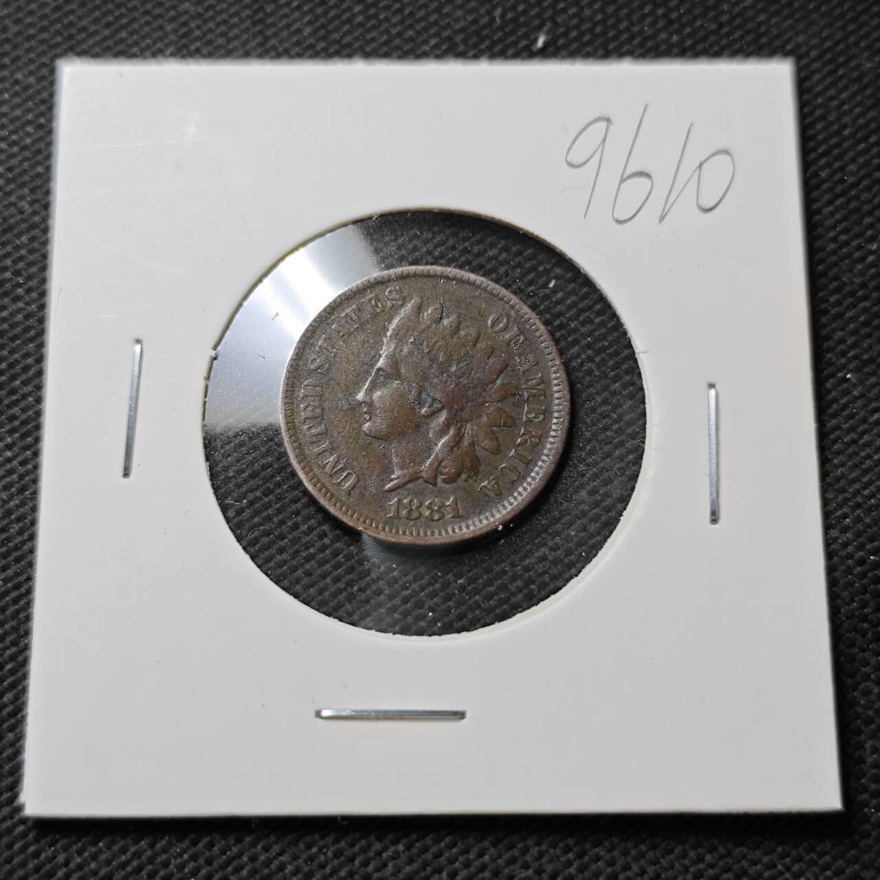 KK钱币收藏小铺  第396期  2月预留时间 周末发货  1881美国1分