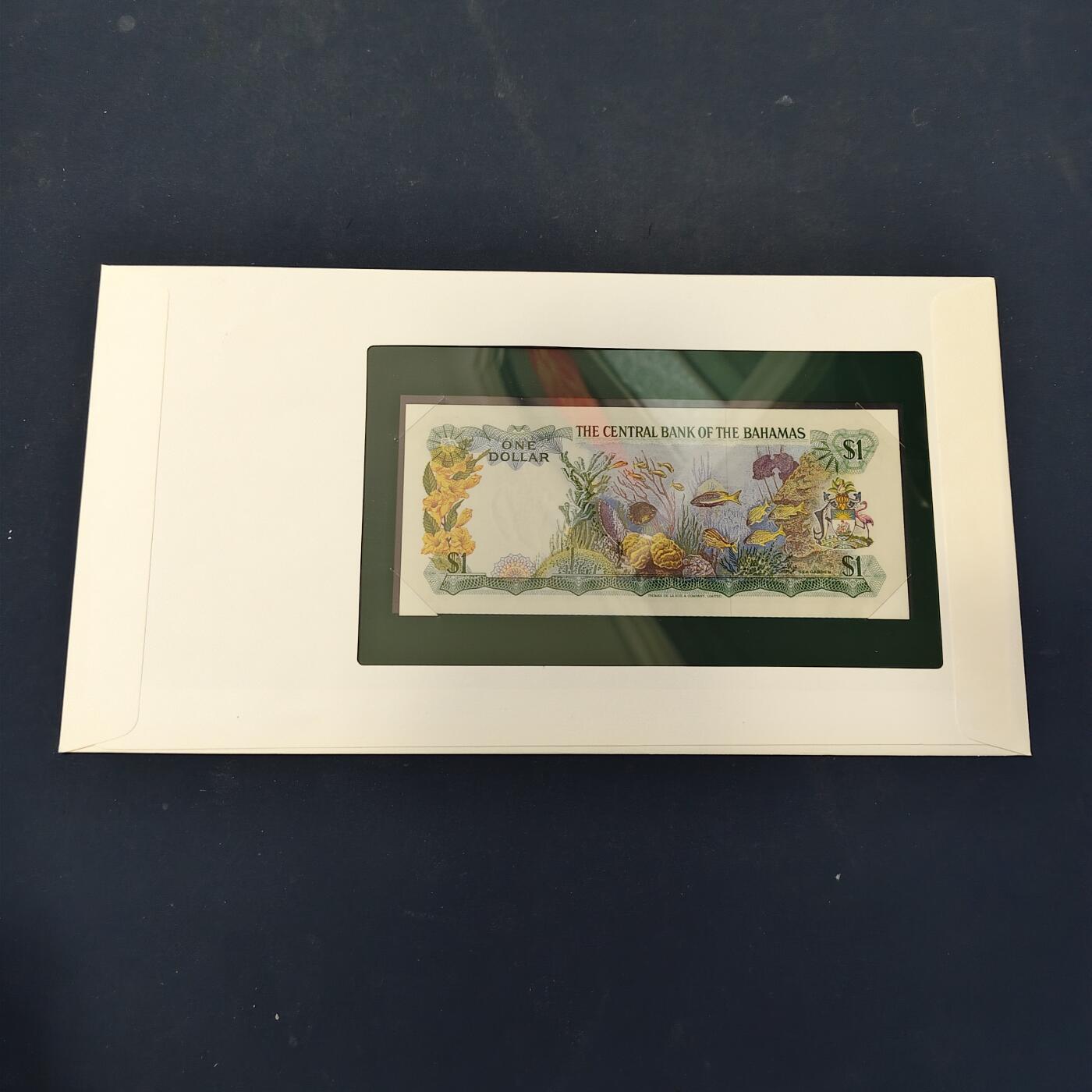 【全场包邮】纯粹捡漏拍506场-持续更新中 【富兰克林·世界各国纸钞系列邮币封】巴哈马群岛