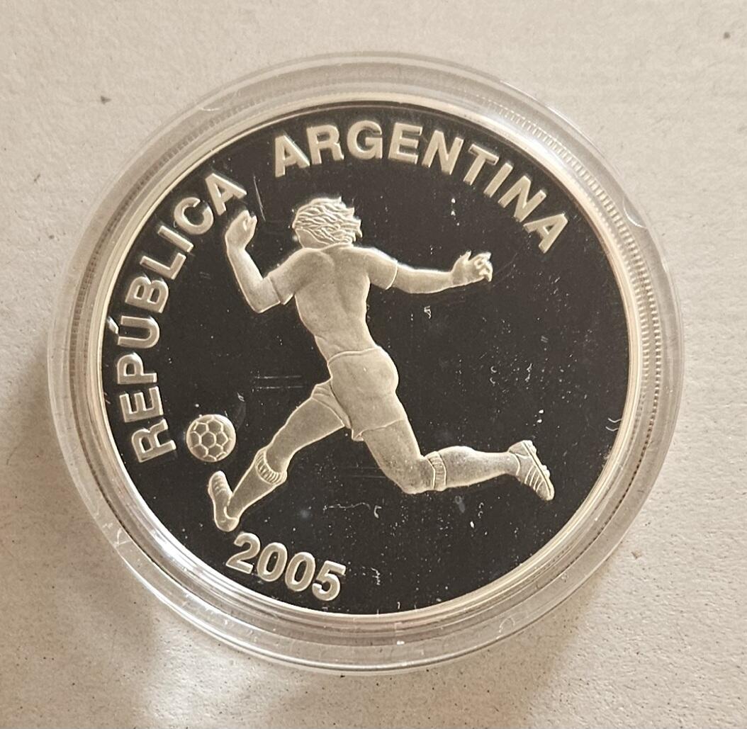 【币将精彩】世界钱币拍卖（2026-3-4） 阿根廷2005年世界杯银币925银27克