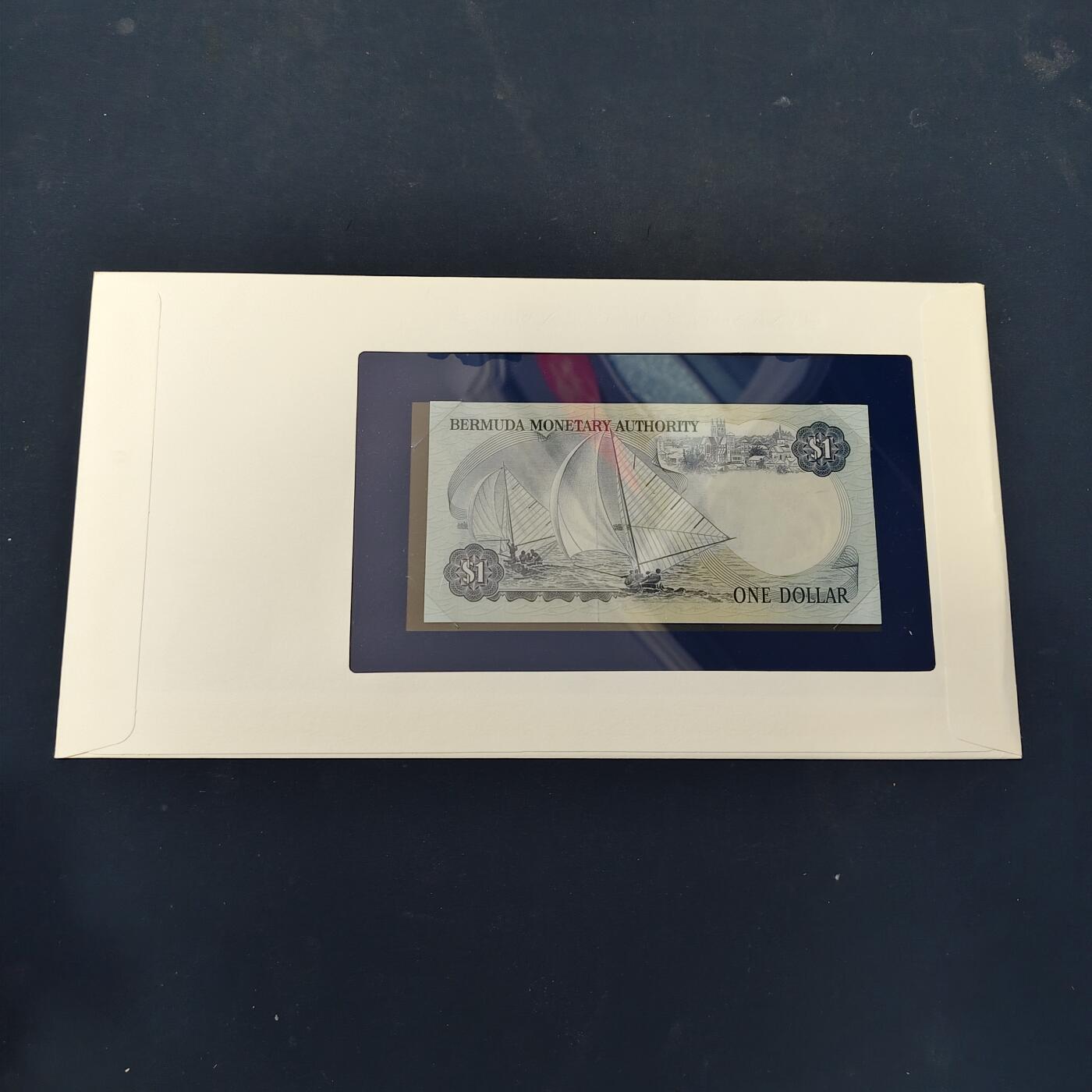 【全场包邮】纯粹捡漏拍506场-持续更新中 【富兰克林·世界各国纸钞系列邮币封】百慕大群岛