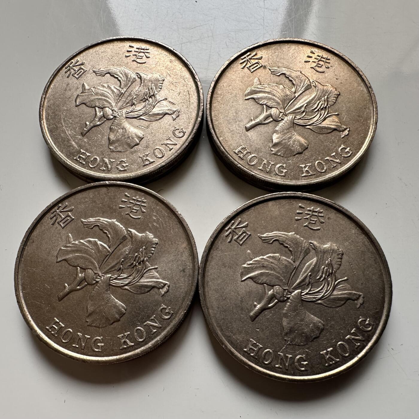 🌹外币初藏🌹🐯2026年第21场 正月十五正常发货 香港1993年¥5 原光4枚