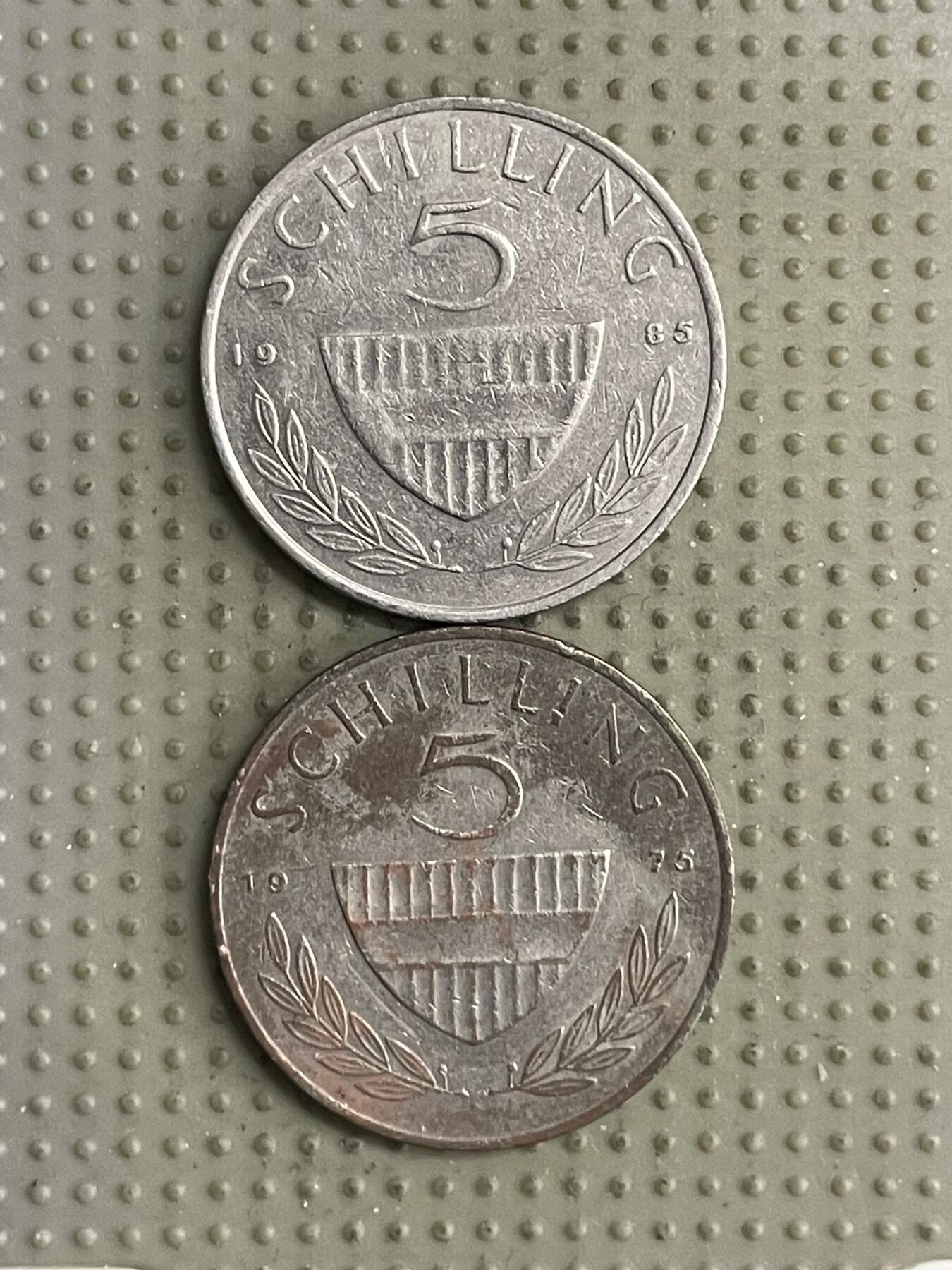 2026年第27场各国散币拍卖（总第177场） 奥地利5先令2枚