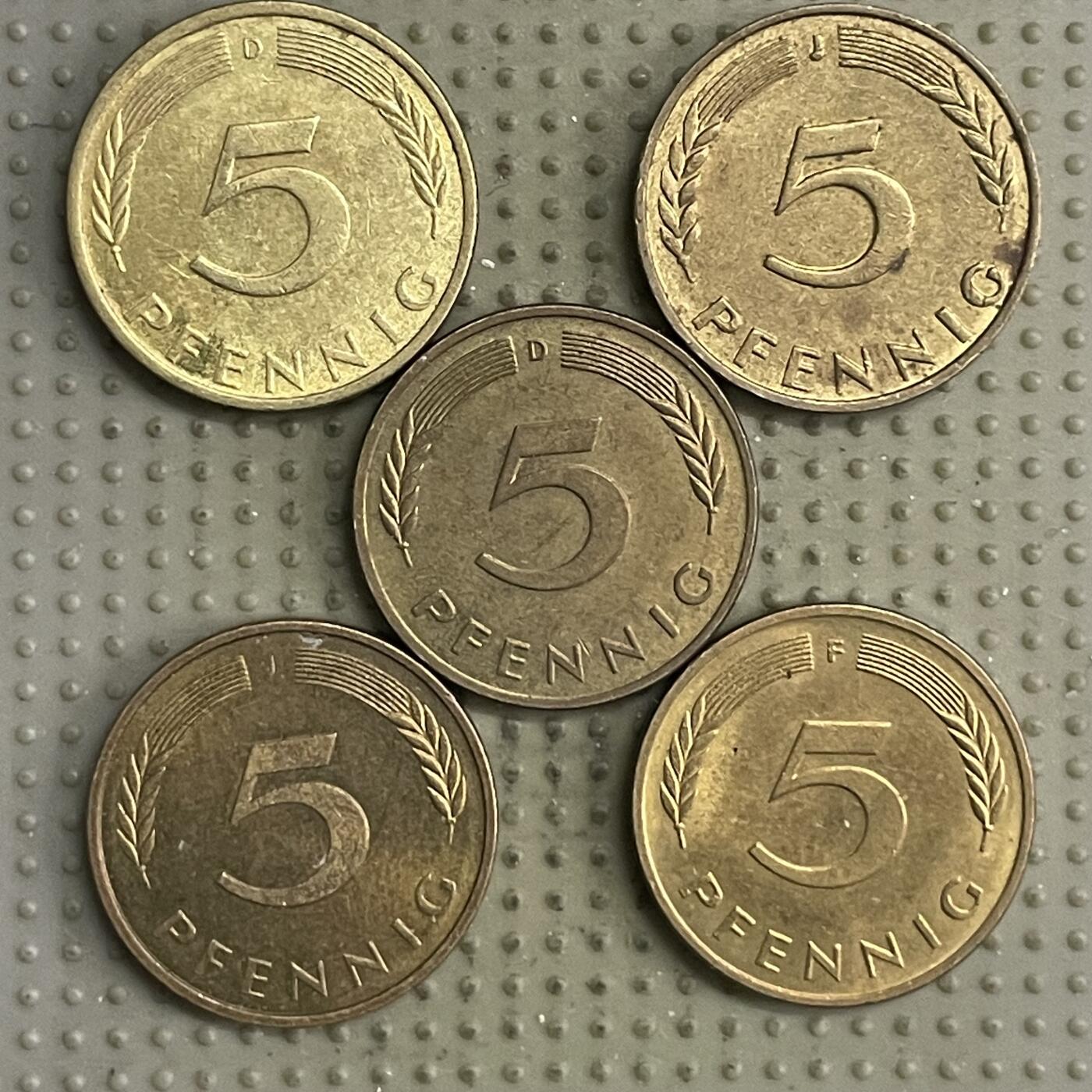 2026年第27场各国散币拍卖（总第177场） 德国5芬尼5枚