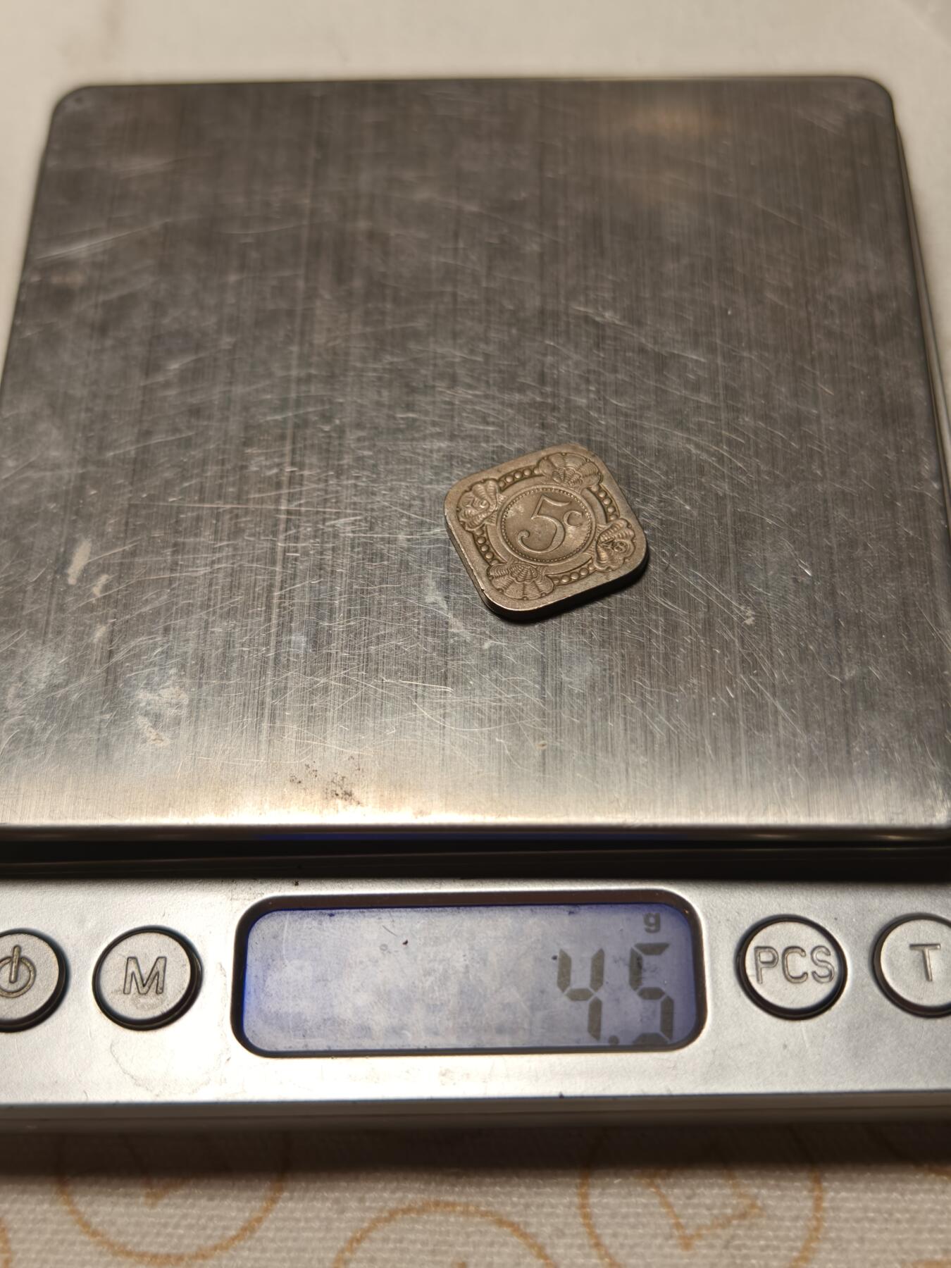 抚柳草堂-第十三期（贺新春首场）章牌钱币  奖章勋章限时免佣 满百包邮 放漏专场 1948荷属库拉索5c菱形硬币 品相不错