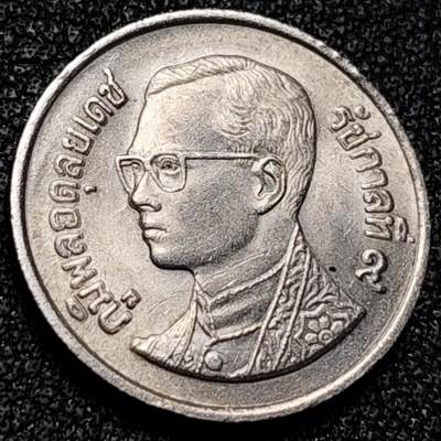 泉币菌-第199场- 新年快乐 新年第7场 本场拍品多 请提前出价（正月十五统一发货） - 泰国1泰铢镍币 拉玛九世