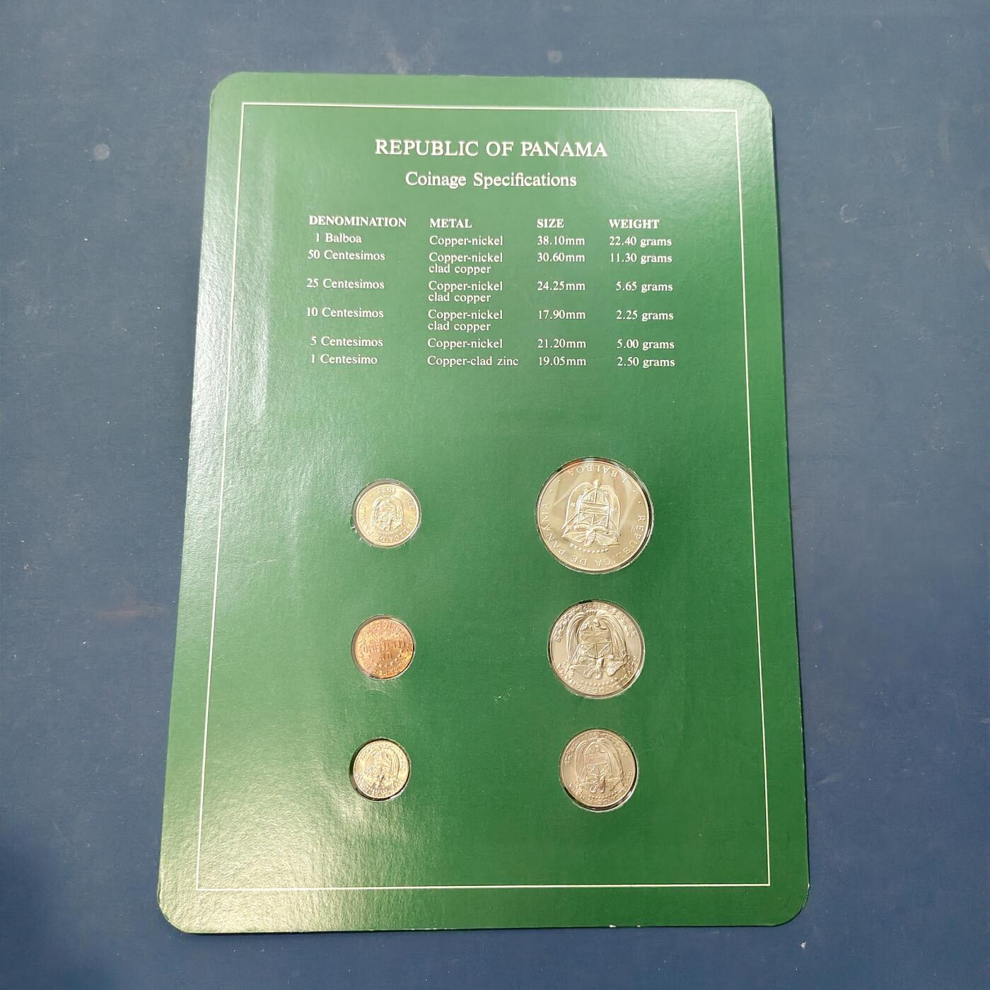 【全场包邮】纯粹捡漏拍506场-持续更新中 【富兰克林·世界各国硬币系列邮币卡】巴拿马共和国