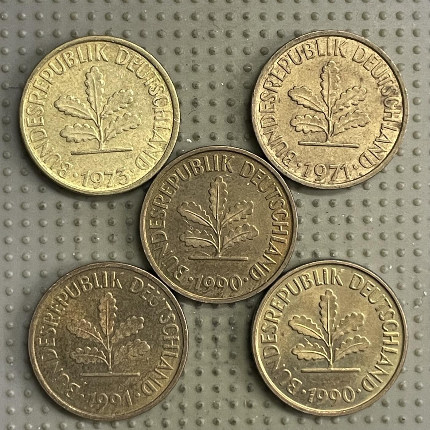 2026年第27场各国散币拍卖（总第177场） 德国5芬尼5枚