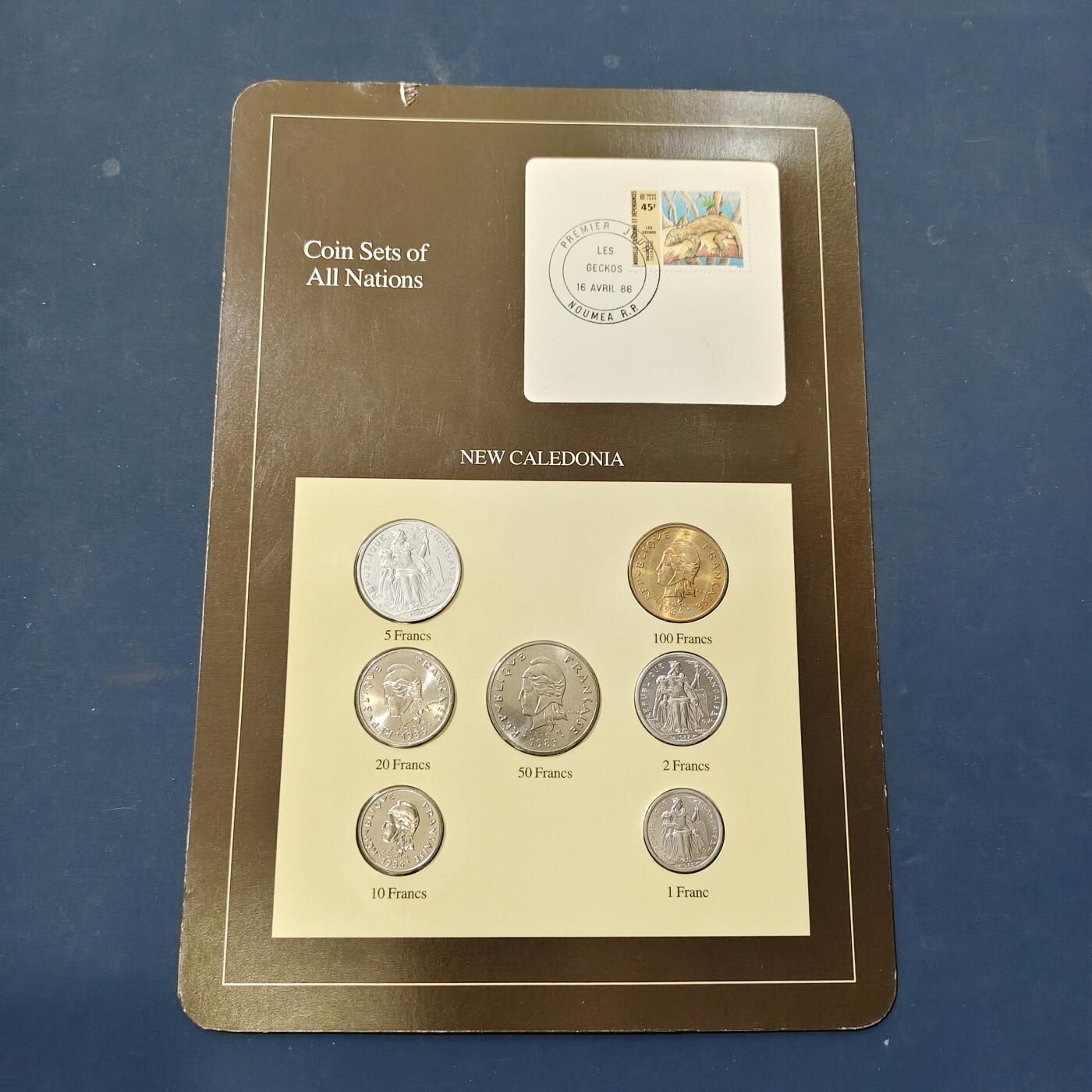 【全场包邮】纯粹捡漏拍506场-持续更新中 【富兰克林·世界各国硬币系列邮币卡】新喀里多尼亚（法国属地）