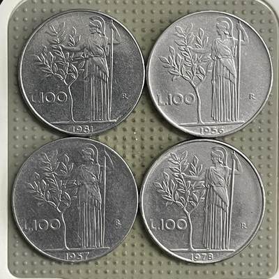 2026年第27场各国散币拍卖（总第177场） - 意大利100里拉4枚