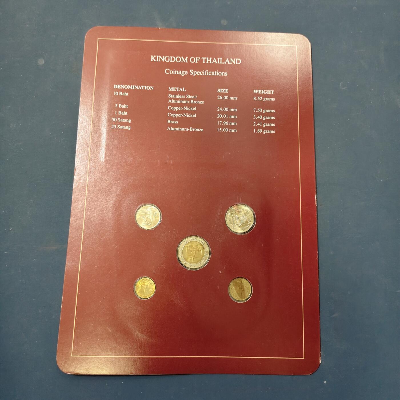 【全场包邮】纯粹捡漏拍506场-持续更新中 【富兰克林·世界各国硬币系列邮币卡】泰王国（拉玛九世寺庙版）