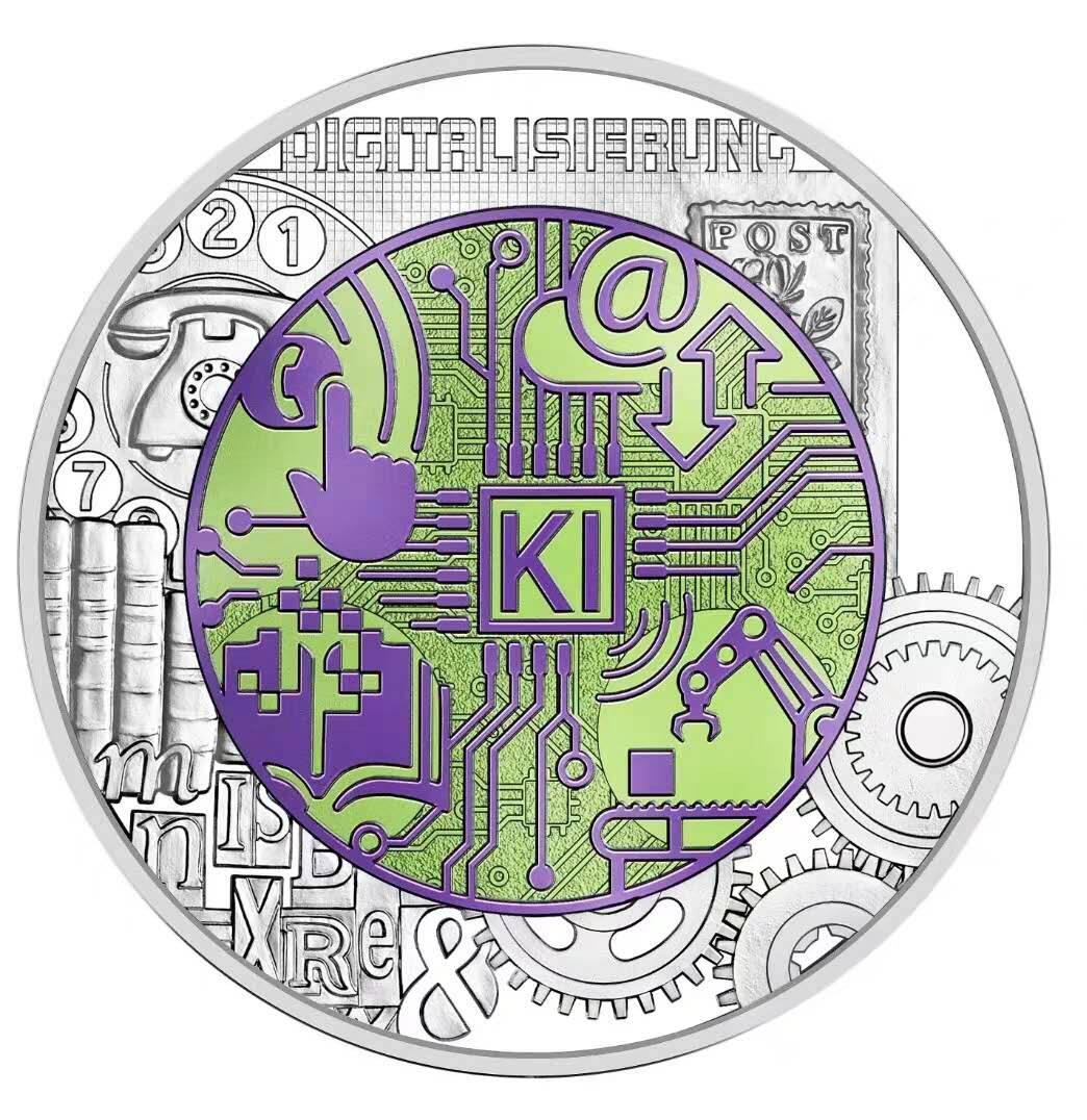 【币将精彩】世界钱币拍卖（2026-3-11） 奥地利2025年全数字化银铌双金属币带证书包装