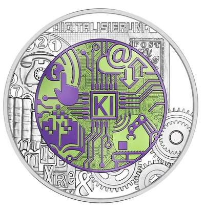 【币将精彩】世界钱币拍卖（2026-3-11） - 奥地利2025年全数字化银铌双金属币带证书包装