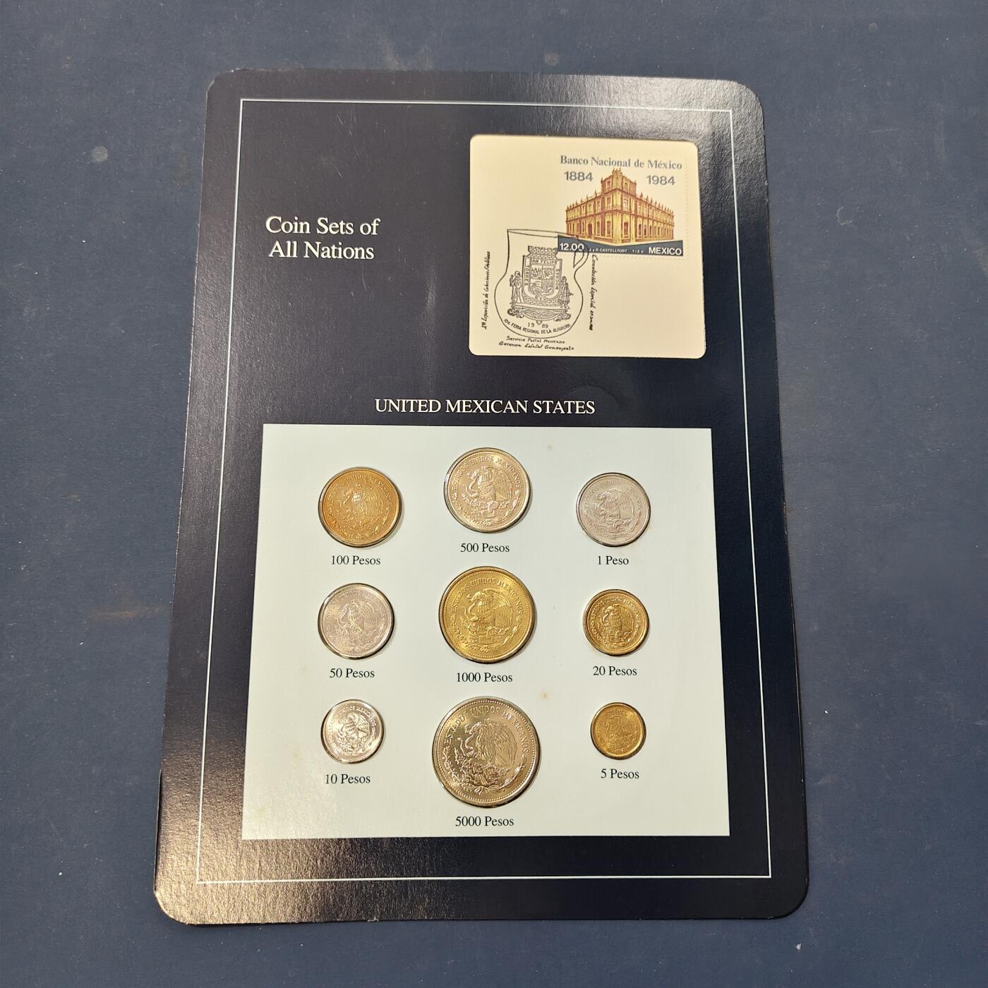 【全场包邮】纯粹捡漏拍506场-持续更新中 【富兰克林·世界各国硬币系列邮币卡】墨西哥合众国