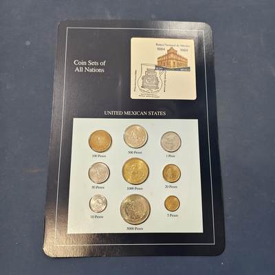 【全场包邮】纯粹捡漏拍506场-持续更新中 - 【富兰克林·世界各国硬币系列邮币卡】墨西哥合众国