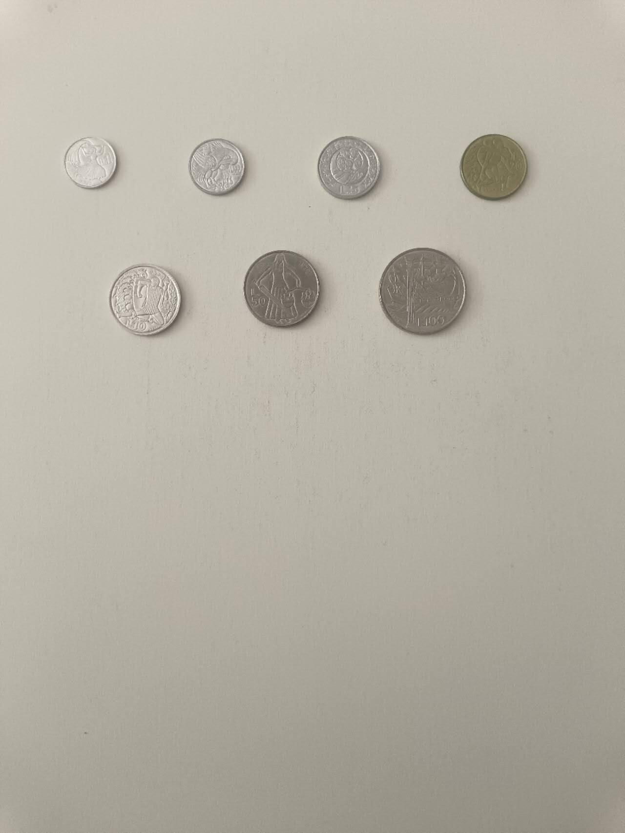 【20260227】非全新纸币和硬币第339场 圣马力诺7枚硬币全套，稀少