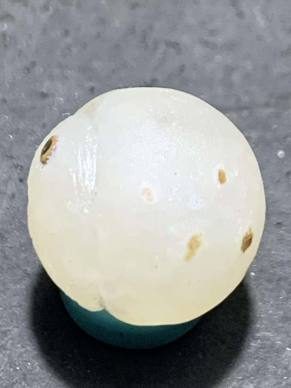 精美满冰飘亚光战国红玛瑙手工俏色巧雕喜鹊随形珠一个