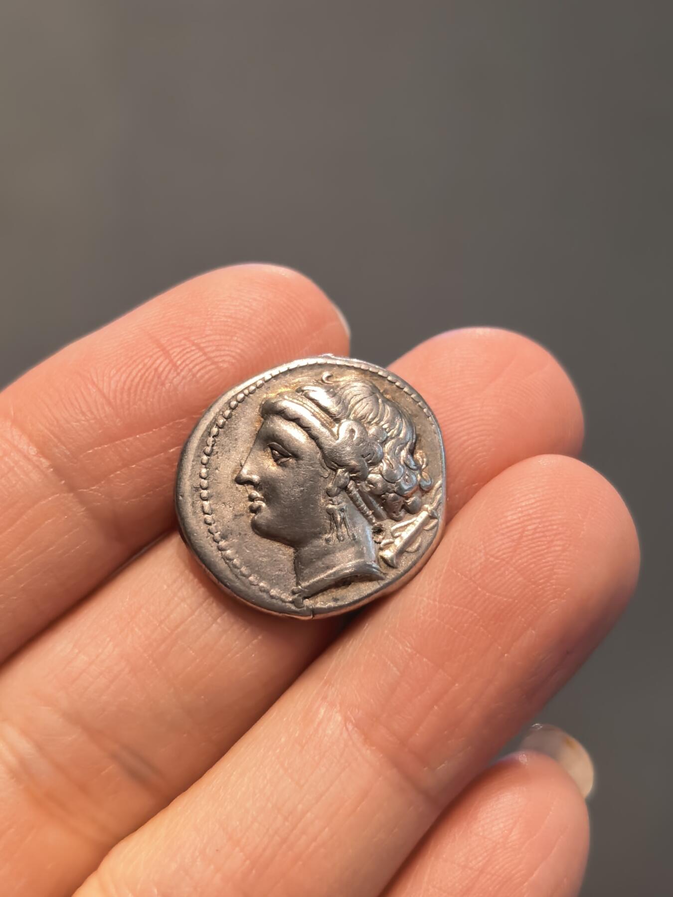 古希腊宁芙仙女与河神古币