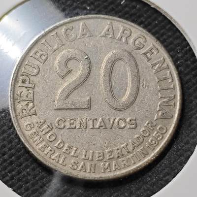 KK钱币收藏小铺  第396期  2月预留时间 周末发货 -  阿根廷20分纪念币