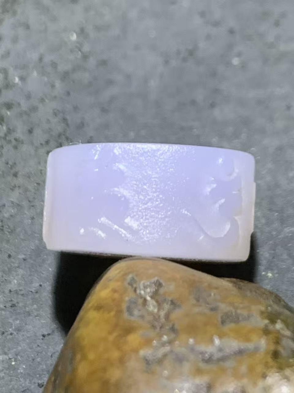 精美蒙料冻料战国红玛瑙手工雕刻六字箴言墩子一颗