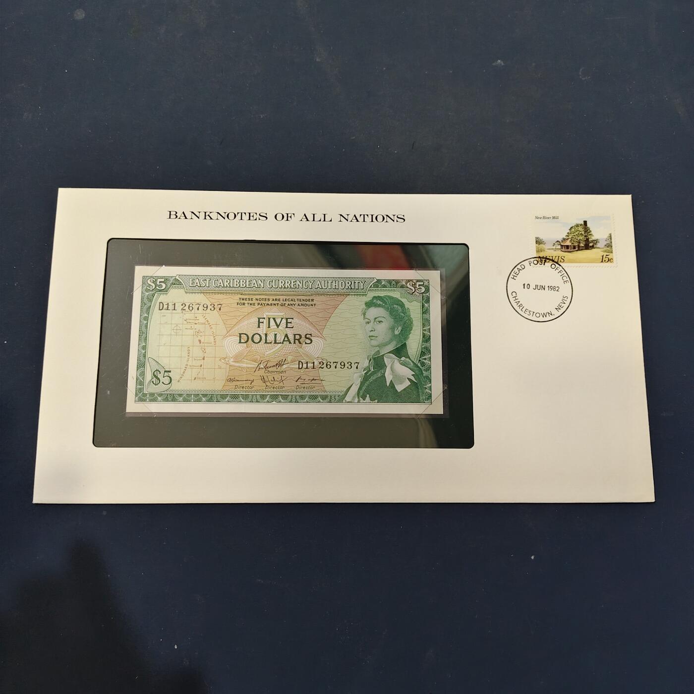 【全场包邮】纯粹捡漏拍506场-持续更新中 【富兰克林·世界各国纸钞系列邮币封】英属加勒比地区