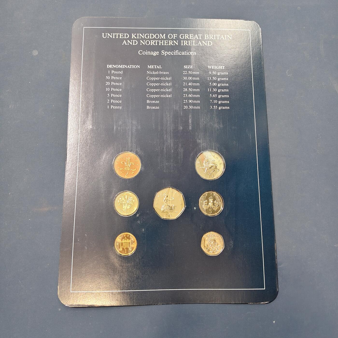 【全场包邮】纯粹捡漏拍506场-持续更新中 【富兰克林·世界各国硬币系列邮币卡】大不列颠和北爱尔兰联合王国（英国）-1镑为苏格兰蓟花版