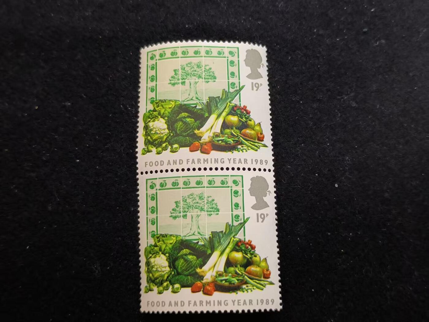 云宸嘉赏-勋臻佳藏新年快速场次（快拍 低佣 一元一手）（新年期间快递正常发） 英国 1989 年 “食品与农业年” 纪念邮票