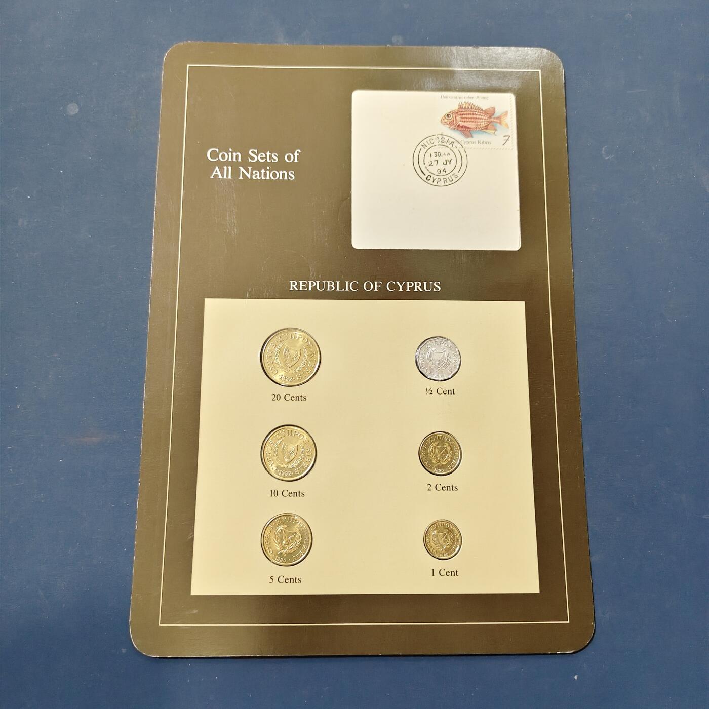 【全场包邮】纯粹捡漏拍506场-持续更新中 【富兰克林·世界各国硬币系列邮币卡】塞浦路斯共和国