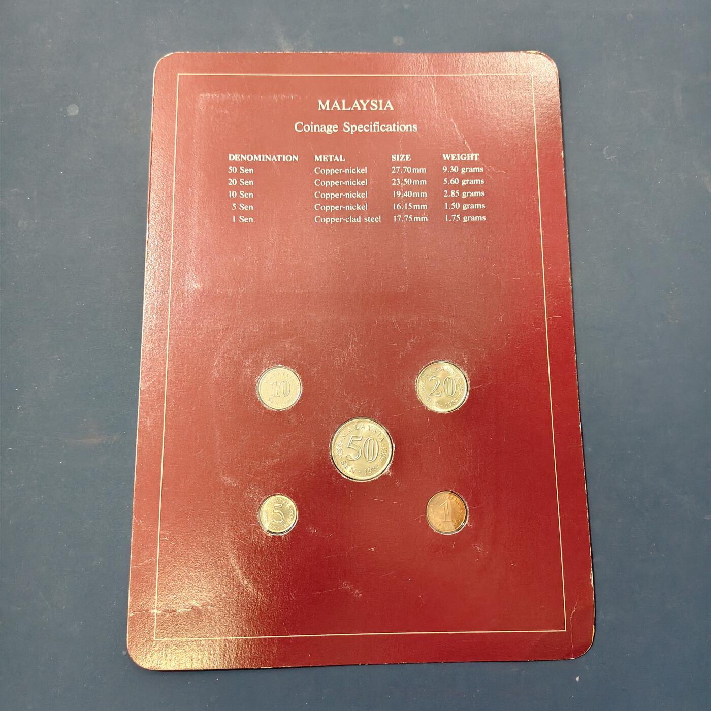 【全场包邮】纯粹捡漏拍506场-持续更新中 【富兰克林·世界各国硬币系列邮币卡】马来西亚联邦