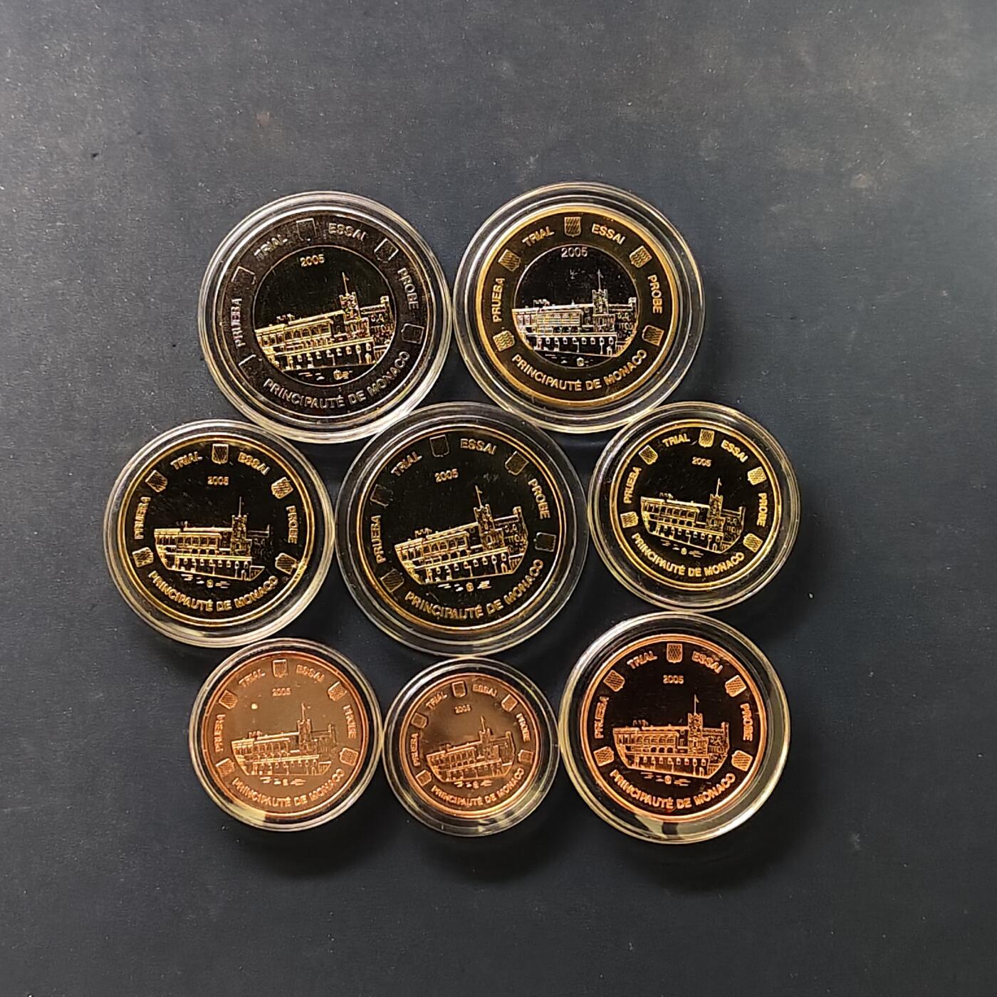 【全场包邮】纯粹捡漏拍506场-持续更新中 【商业样币】欧洲各国欧元商业样币系列摩纳哥大公国