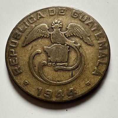 🌹外币初藏🌹🐯2026年第21场 正月十五正常发货 - 危地马拉1944年2分