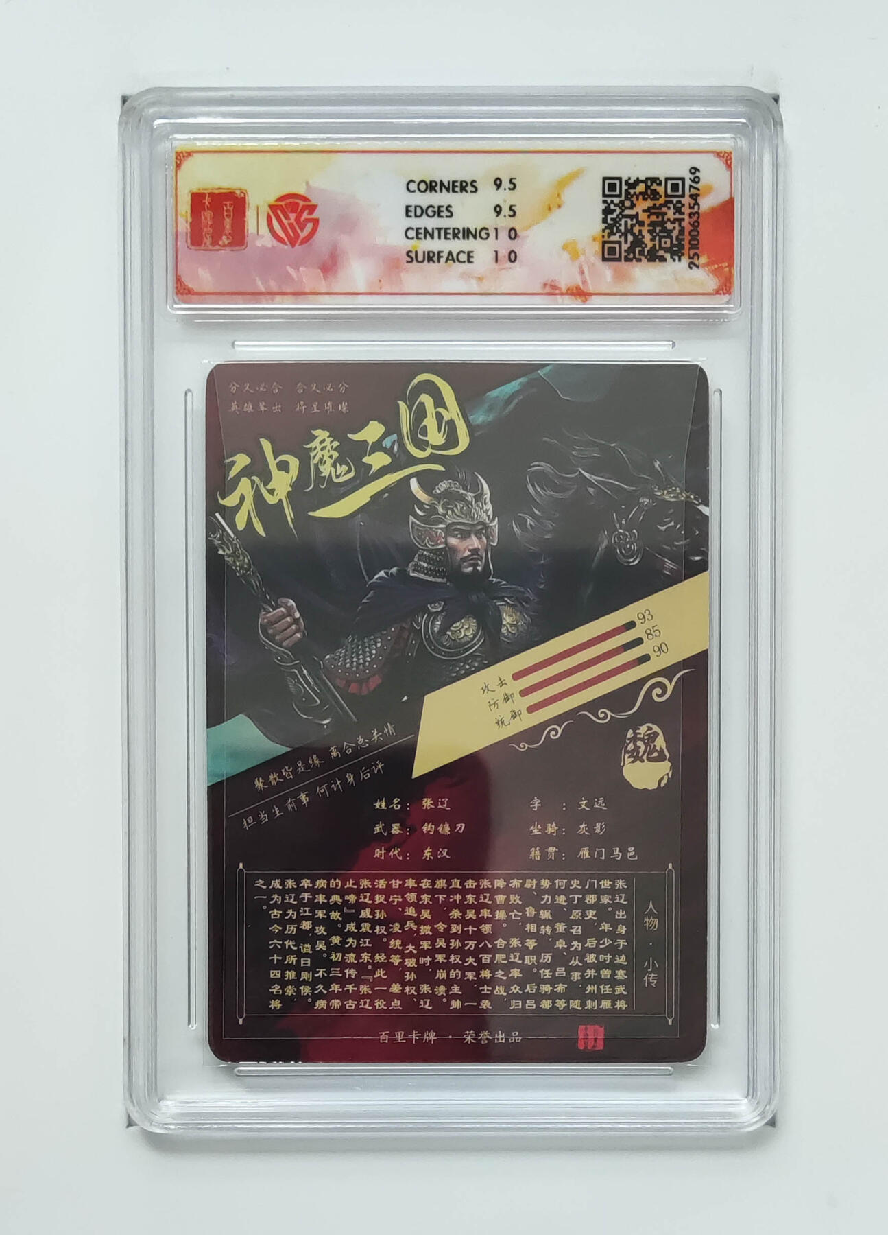 喜灰玩卡拍卖第五期，接拍品0佣金，欢迎送拍，释放现金流，让自己有资金可以购买更多喜欢的卡牌，让别的卡友能淘到更多心仪的卡牌 百里神魔三国 苍之飞鸿张辽