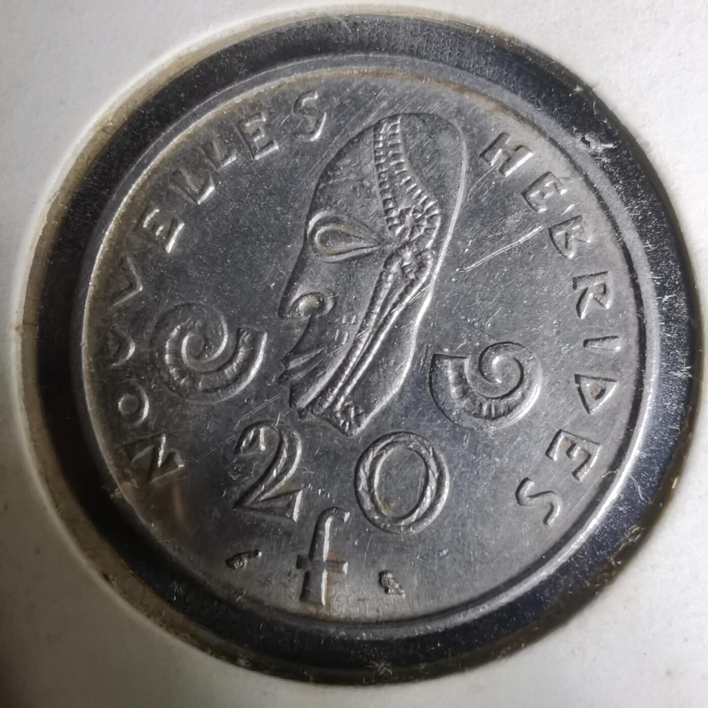 沼泽如烟--第1004场 法属新赫布里底1975年20法郎