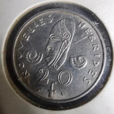 沼泽如烟--第1004场 - 法属新赫布里底1975年20法郎