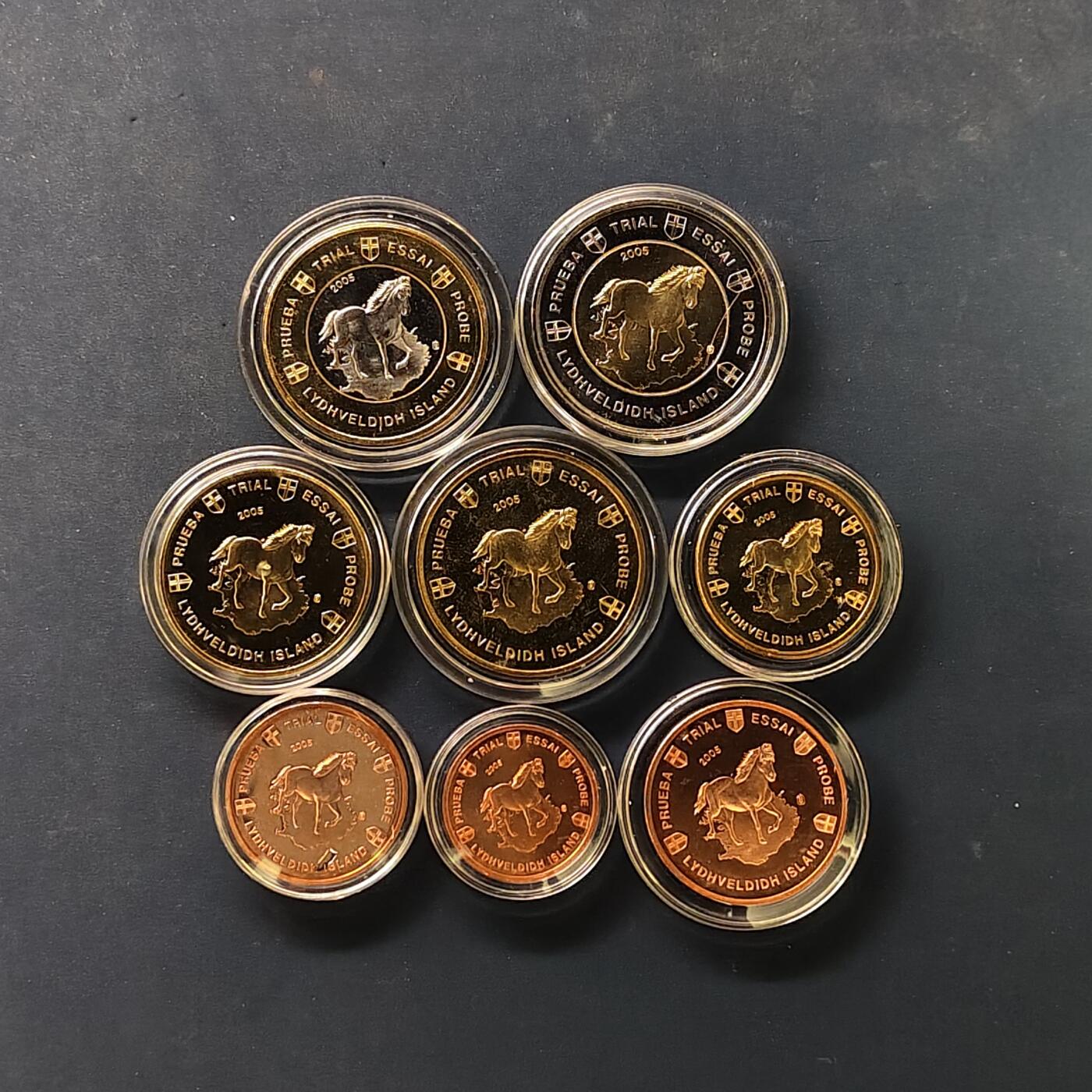 【全场包邮】纯粹捡漏拍506场-持续更新中 【商业样币】欧洲各国欧元商业样币系列冰岛共和国