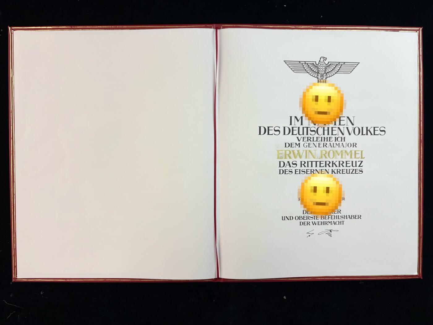 隆帅骑铁RK正式证书(大红本)复刻