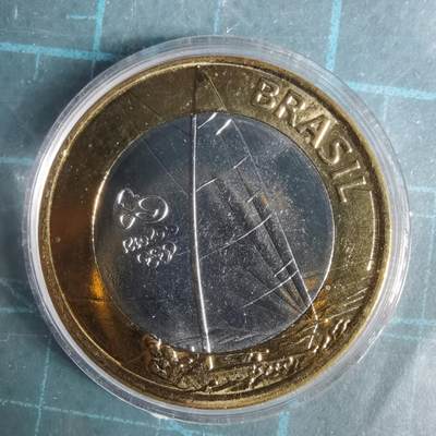 沼泽如烟--第1004场 - 巴西2015年1瑞尔纪念币