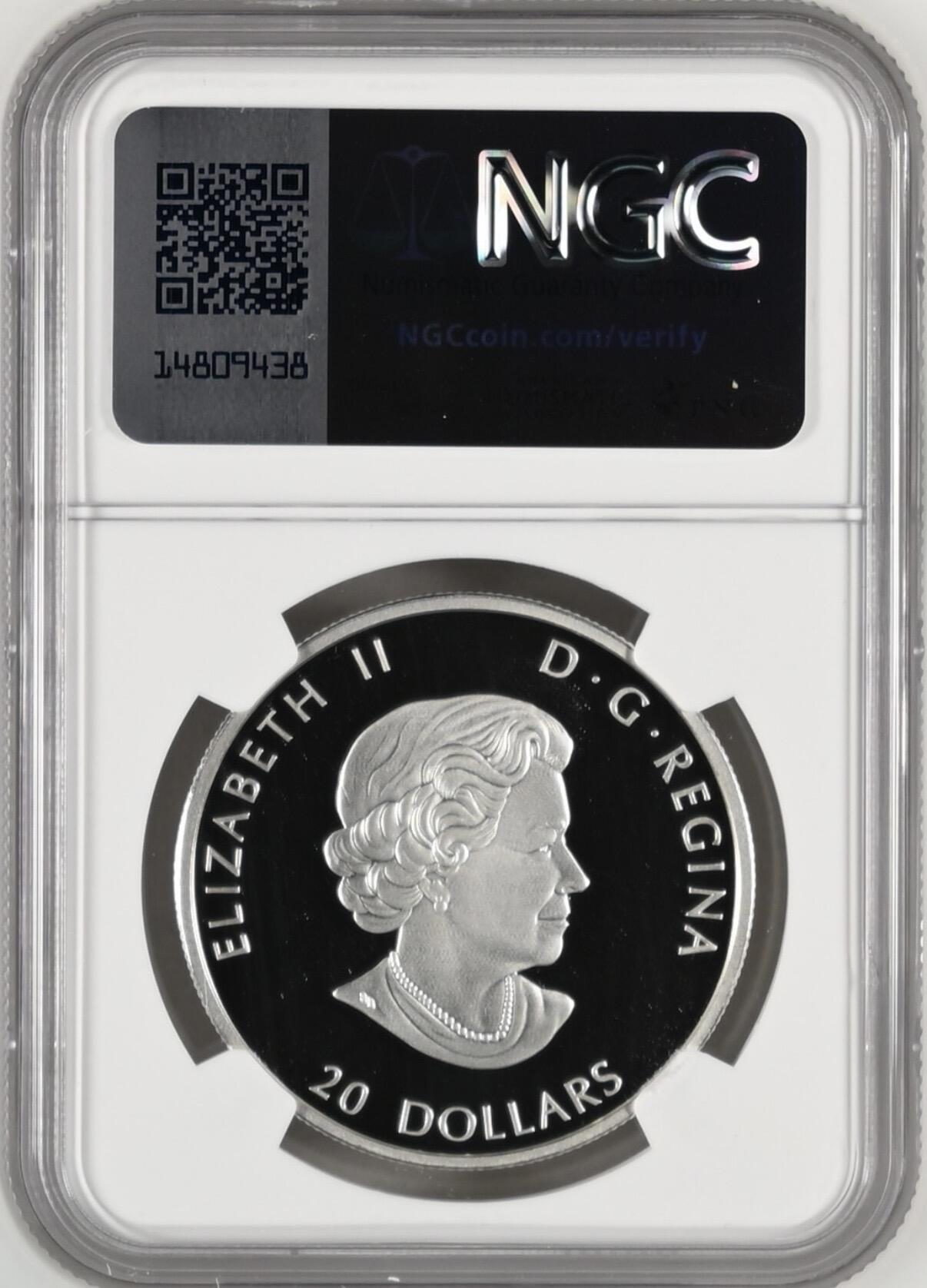 S&S Numismatic世界钱币-拍卖 第121期  加拿大2021年 因纽特努南加特时代 20加元精制纪念银币 31.39克9999银 NGC PF70UC