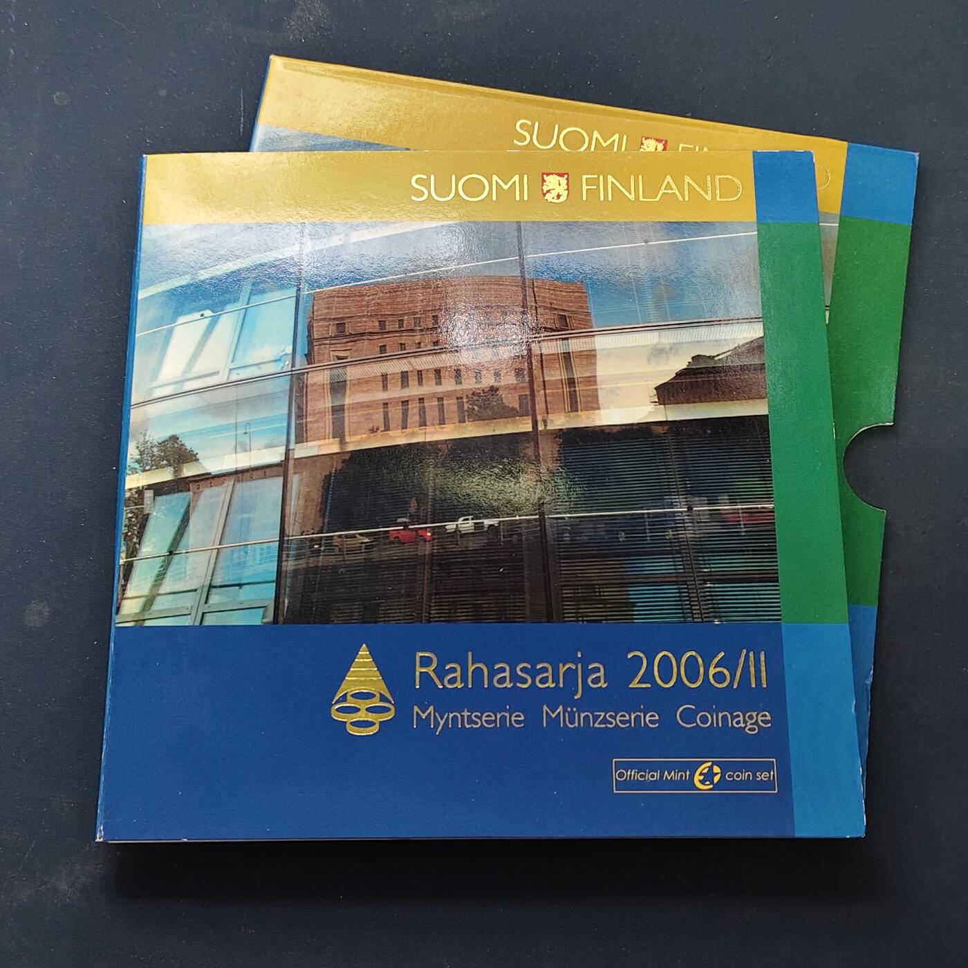 【全场包邮】纯粹捡漏拍506场-持续更新中 芬兰2006年全民选举权主题官方套币-含2欧元全民选举权100周年双色纪念币（编号2006-2）