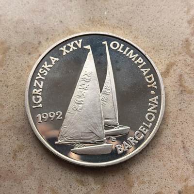 道一币馆币章第一百六十八场 - 波兰1991年巴塞罗那奥运会200000兹罗提银币 31.1g 925S 20000