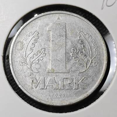 KK钱币收藏小铺  第396期  2月预留时间 周末发货 -  1977东德1马克