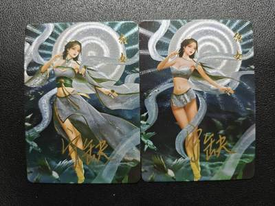 天玑星卡拍第173期《2.26周四截拍》持续收拍收评中 满赠卡需备注 - 【亲签卡】宁缺卡牌 神话传说 女仙篇 织女 粗闪 两张