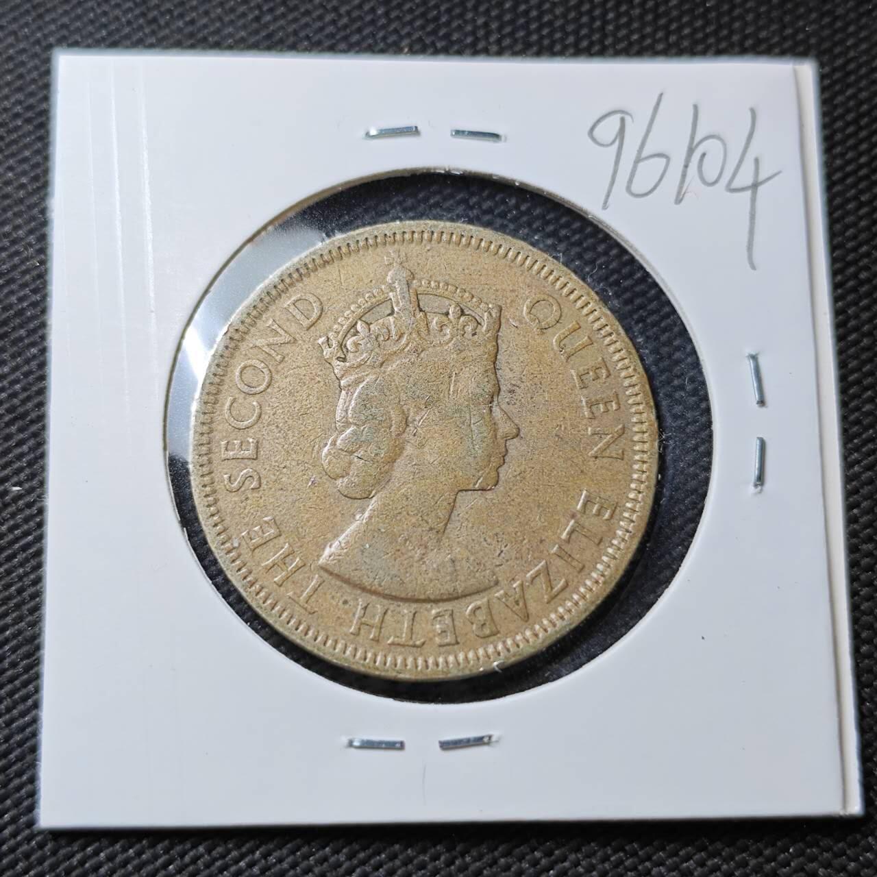 KK钱币收藏小铺  第396期  2月预留时间 周末发货  1971英属毛里求斯1卢比